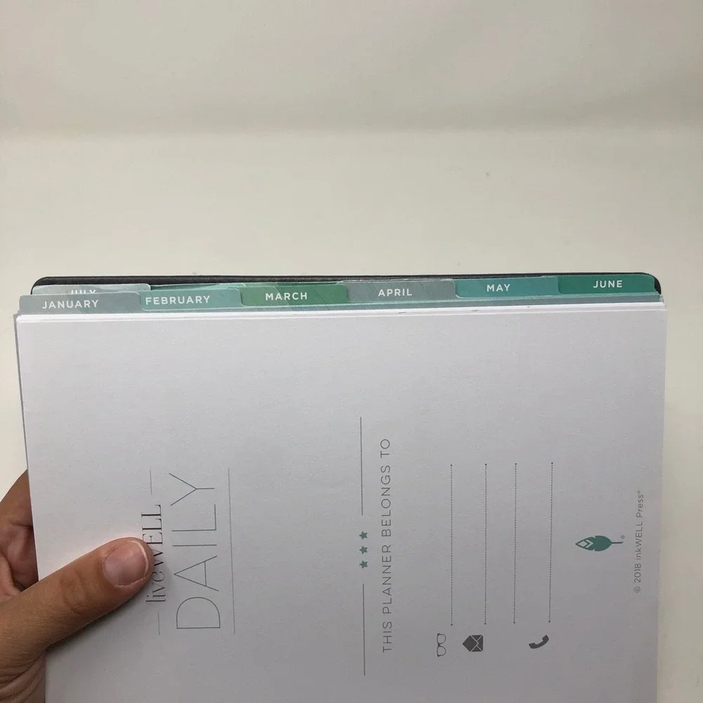 Inkwell Press Productivity Co Livewell Daily Planner Monthly Refillable Paper